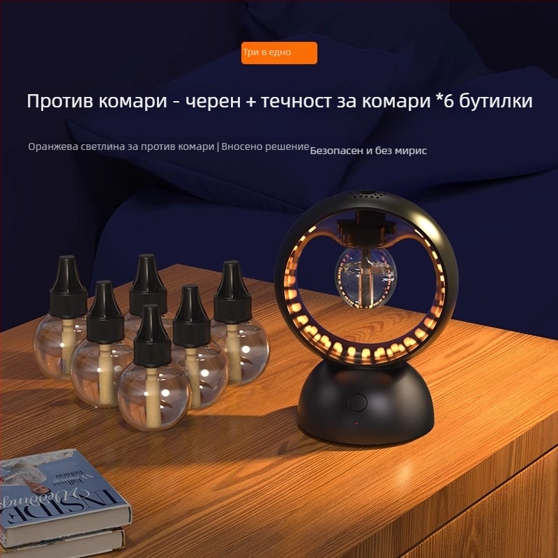 Комарогонна лампа с UV светлина, модел Стар група, обхват 21–30 м², ABS корпус, репелент с етерично масло