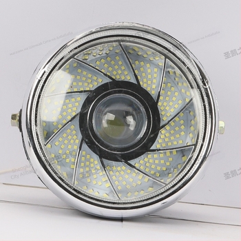 LED фар за мотоциклет и електрически триколник, универсален 48-60V