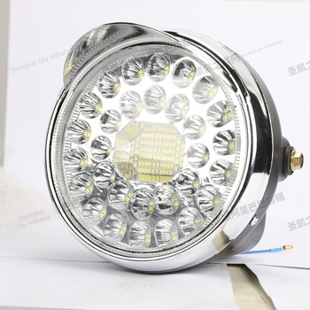 LED фар за мотоциклет и електрически триколник, универсален 48-60V