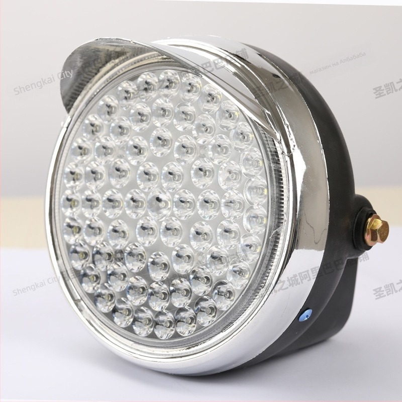 LED фар за мотоциклет и електрически триколник, универсален 48-60V