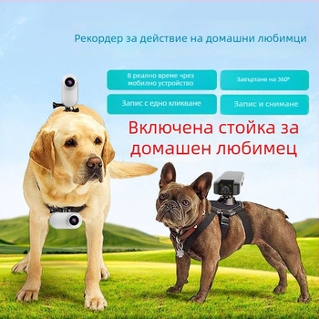 Екшън камера за котки и кучета: перспектива на видеото, аудио запис, влог режим, монтаж на шията/гръдния колан, интелигентна операционна система