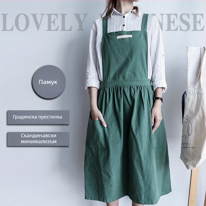 Комплект престилки за груминг на домашни любимци, без ръкави, модерен минималистичен стил, подходящ за професионално работно облекло