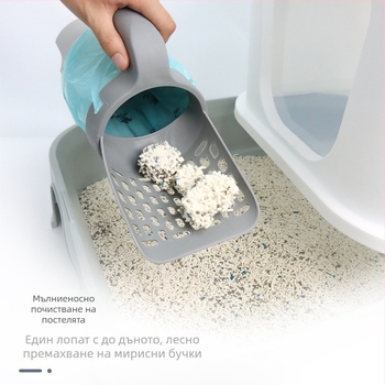 Лопатка за котешка тоалетна, ABS пластмаса; подходяща за котки и кучета; подходяща за бизнес подаръци