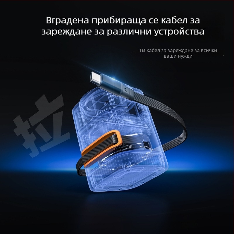 Qi2 Магнитно безжично зарядно 65W, 3-в-1, инфрачервен сензор за завъртане Apple лаптопи