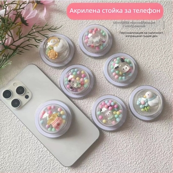 Десктоп държач за телефон Weiqing basket – пластмасов, универсален стил, персонализация