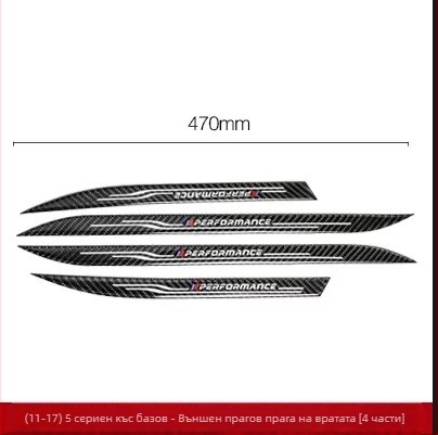 Дверен праг за BMW – реален карбон фибър изглед, устойчив на надраскване и износване