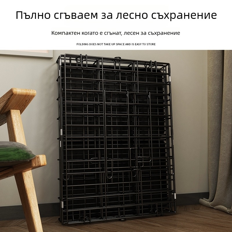 Кучешка клетка - телена клетка за кучета - вътрешно и външно ползване (Материал: телена мрежа; Категория: клетка; Предназначено за: кучета; Внос: Не; IP разрешено: Не)