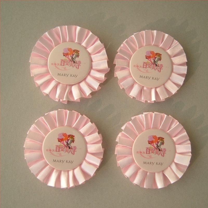 Корсажен значек с лента, Tinplate метал, ръчна изработка, за сватби, бизнес подарък