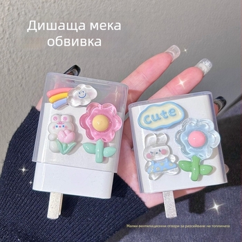 Заштитен калъф за зарядно 80W - карикатурен дизайн, съвместим с Oppo Reno14, Reno13 Pro, Find X9, Find X8, OnePlus 13