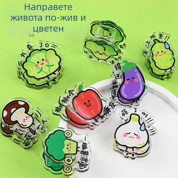 Портфейл - акрилен клип-носител Wen xu, произведено от Yanko crafts; PP клип със дизайн Cartoon Star за бележки и снимки, с възможност за персонализация
