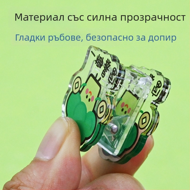 Портфейл - акрилен клип-носител Wen xu, произведено от Yanko crafts; PP клип със дизайн Cartoon Star за бележки и снимки, с възможност за персонализация