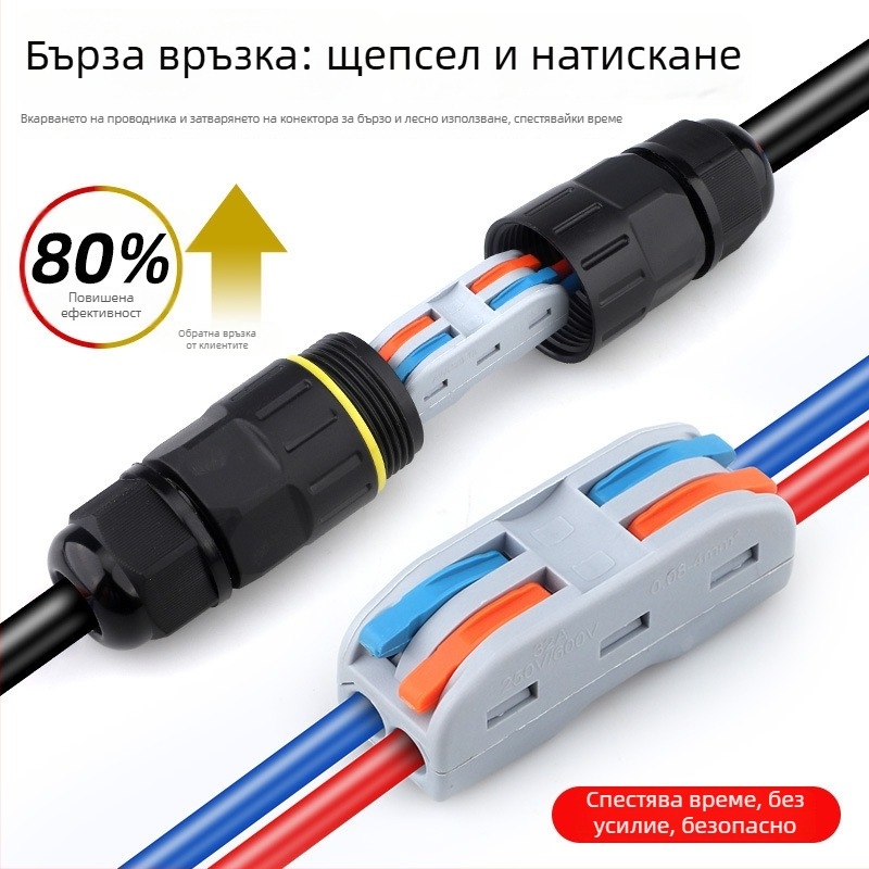 Клемен адаптер за водоустойчив терминален блок за индустриално открито използване, висока температурна издръжливост (интерфейс: ключалка)