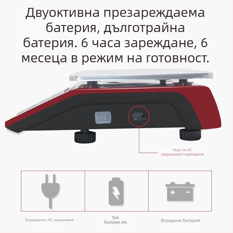 Xiangshan 30 кг дигитална настолна везна за търговска употреба, електронна измервателна везна, кухненска везна за дома