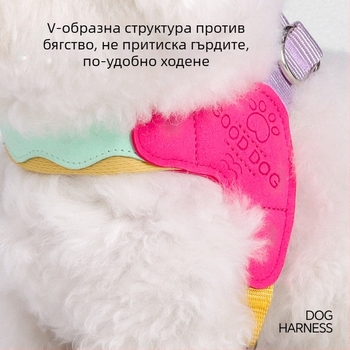 Дишащ гръден презрамник за кучета със седловиден дизайн за малки и средни породи