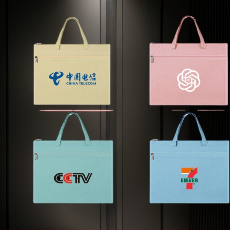 Чанта за документи с цип, двойнослойна, Taihe, оксфордски плат