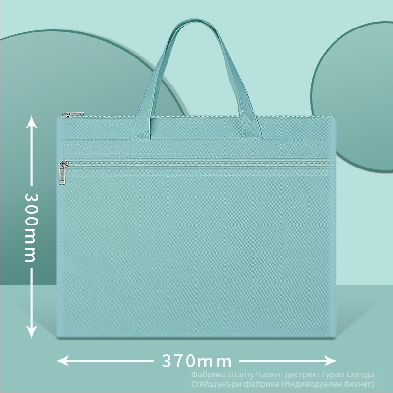 Чанта за документи с цип, двойнослойна, Taihe, оксфордски плат