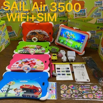 SAIL Air 3500 Android детски таблет, четириядрен 1.5GHz, 32GB flash памет, Dual SIM, IPS дисплей
