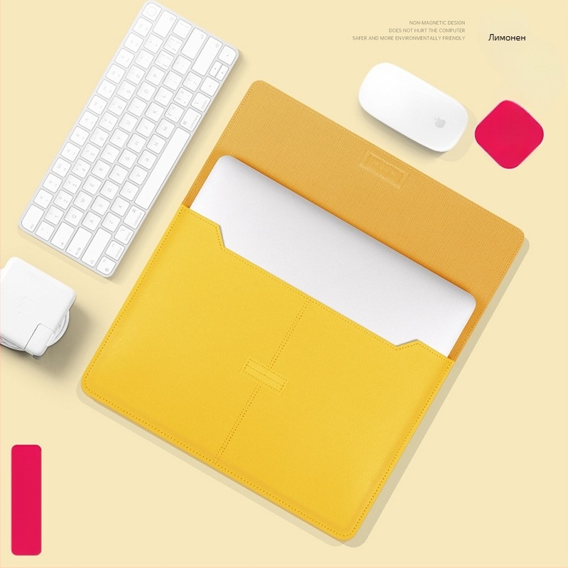 OLCK liner bag за MacBook Pro/Air и други, материали: имитационна кожа, филц; тип: liner bag; съвместимост: MacBook Pro/Air и други; марка: OLCK