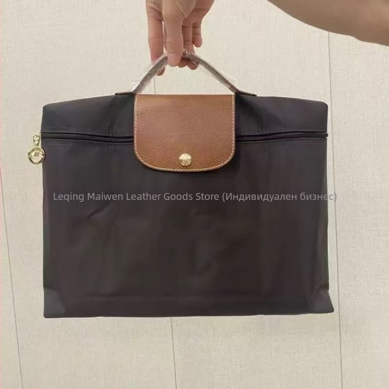 Водоустойчива компютърна чанта от Oxford плат, с нейлонова подплата, сгъваема, побира A4 документи, унисекс, лято 2024