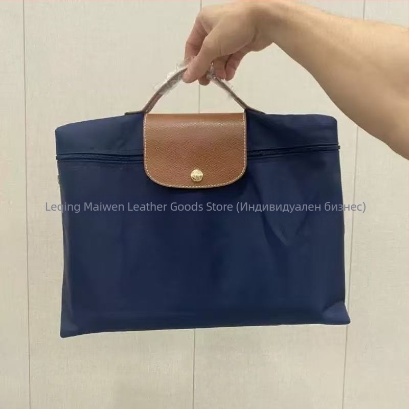 Водоустойчива компютърна чанта от Oxford плат, с нейлонова подплата, сгъваема, побира A4 документи, унисекс, лято 2024