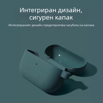 Силиконов калъф за AirPods Pro с орнамент личи, мек корпус, стил карикатура, изработен чрез инжекционно формоване