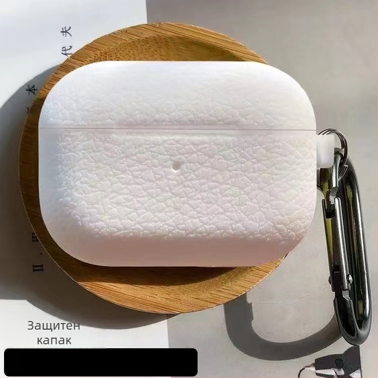 Силиконов калъф за AirPods Pro с орнамент личи, мек корпус, стил карикатура, изработен чрез инжекционно формоване