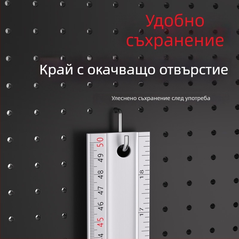 Delixi Electric Цял алуминиев дърводелски правоъгълен измервател с 90°, удебелен, многофункционален, високопрецизен алуминиев сплав