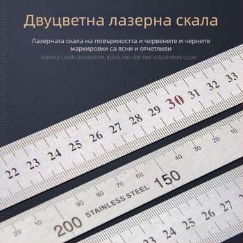 Правоъгълен триъгълник линеал, неръждаема стомана, 90° ъгъл, дърводелски прецизен инструмент, мултифункционален с алуминиев сплав