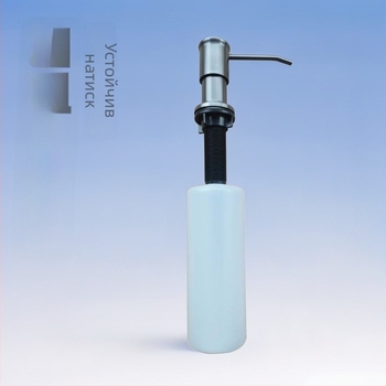 Диспенсер за сапун от неръждаема стомана 304 с удължен помпен прът, ръчно натискане, модерен минималистичен дизайн