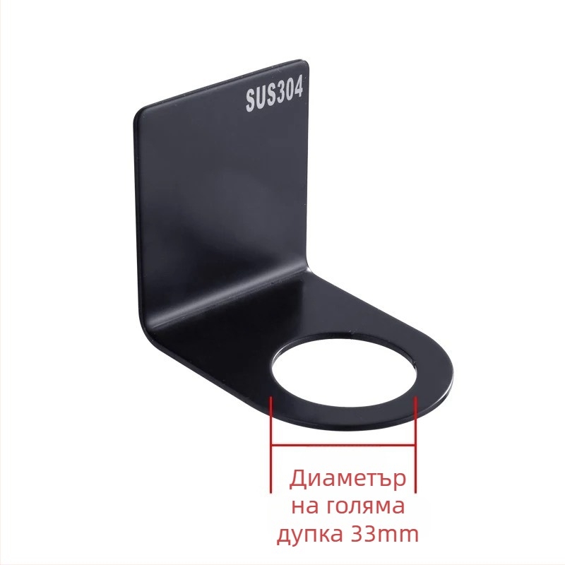 Държач за дезинфекционен гел за ръце от 304 неръждаема стомана, стенен монтаж, с ръчно натискане, матово покритие