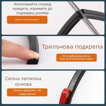 Уплътнител за врати и прозорци – марка Neck strength; за прозорци; модел Confirm; висока температурна устойчивост; модерен минимализъм; персонализирани мостри