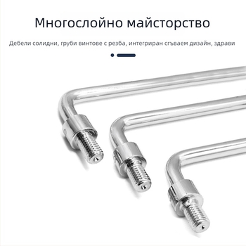 L506 Индустриална сгъваема дръжка — нержавееща стомана 304/въглеродна стомана, хромирана повърхност, за шкафове за управление, разпределителни кутии, шкафове за прекъсвачи и инструментални кутии