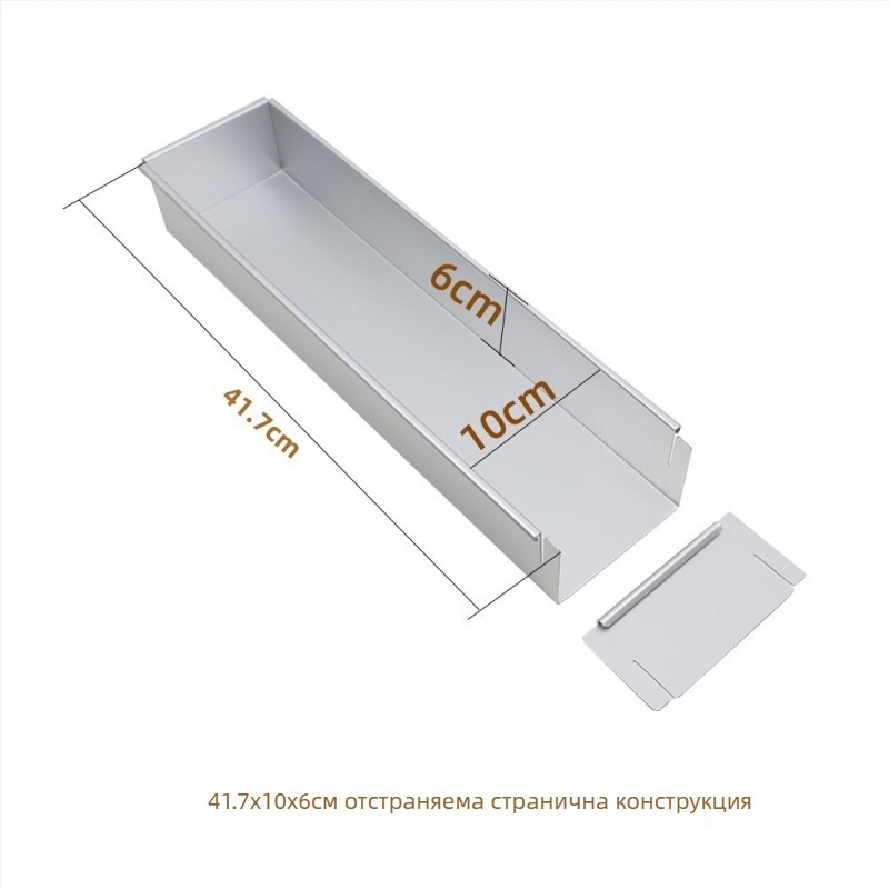 Jyf алуминиев сплав с капак формичка за торти, правоъгълна форма за тирамису, чизкейк и мус