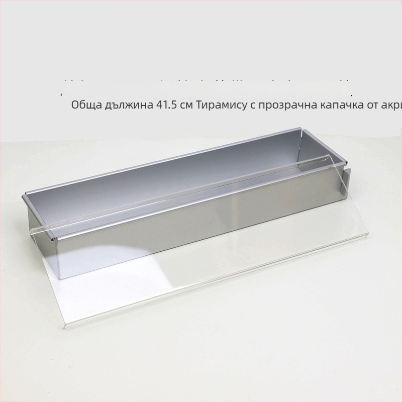 Jyf алуминиев сплав с капак формичка за торти, правоъгълна форма за тирамису, чизкейк и мус