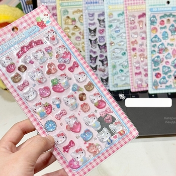 Телефонен кейс със 3D релефни стикери, сладък стил, DIY комплект стикери