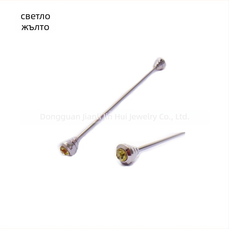 Медна булавка за яка за мъже, с диамантена обработка, марка JK