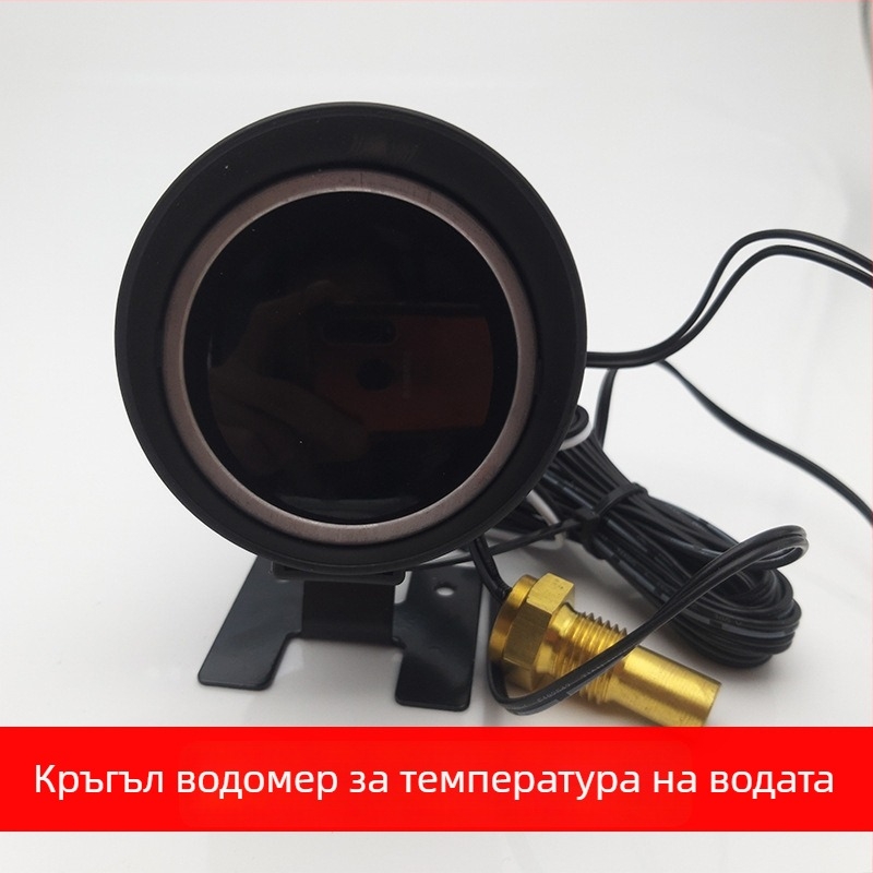 LCD автомобилен измерител за температура на водата и напрежение (2-в-1), универсален за 12V/24V