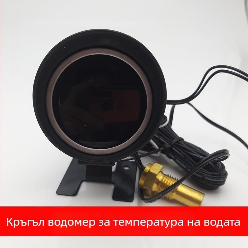 LCD автомобилен измерител за температура на водата и напрежение (2-в-1), универсален за 12V/24V