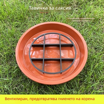 Дренажна подложка за саксии, пластмасова, Slow Park, за домашно градинарство