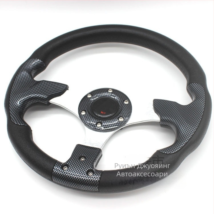 Рейсинг волан за автомобил, PU материал, модел 5197, модифициран волан за обща модификация