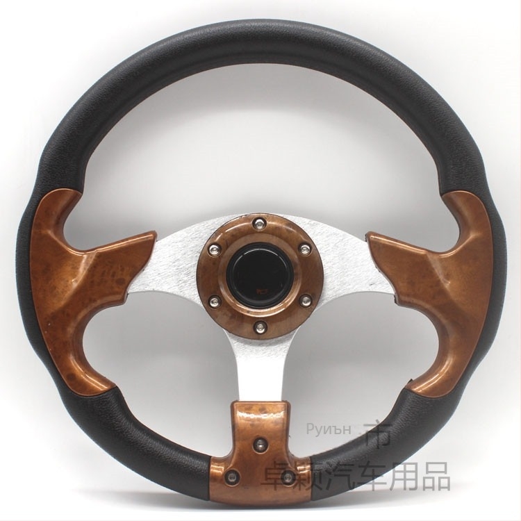 Рейсинг волан за автомобил, PU материал, модел 5197, модифициран волан за обща модификация