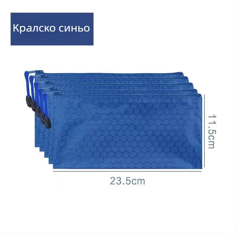 Правоъгълна чанта от Oxford плат с цип за съхранение на пари, монети и банкноти, отделение за лична карта; водоустойчива.