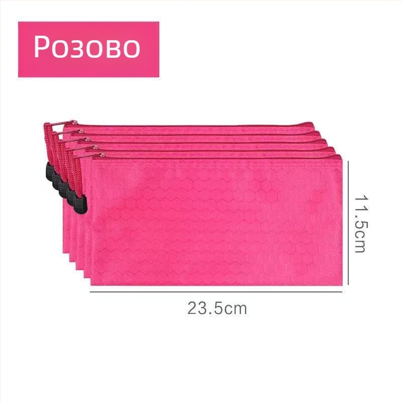 Правоъгълна чанта от Oxford плат с цип за съхранение на пари, монети и банкноти, отделение за лична карта; водоустойчива.