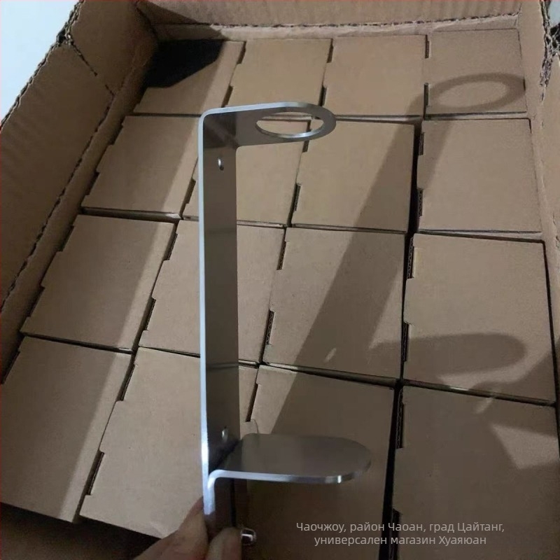 Държач за сапун-дозатор от неръждаема стомана 304, регулируема височина, стенен монтаж, подходящ за бутилки с помпова глава, фино полирана повърхност.