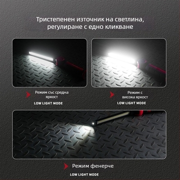 LED светлина за автомобилен ремонт, модел L17-1910, 500 lm, презареждаща се, 3,7 V, универсална съвместимост