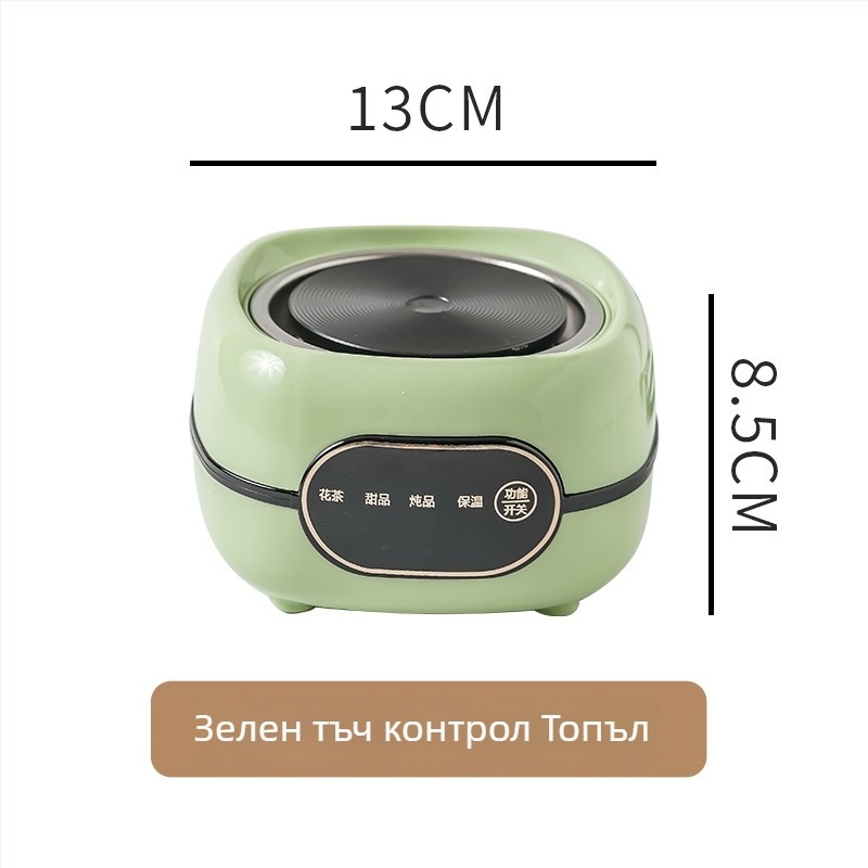 Boslin Умен здравословен чайник с стъклен корпус, капацитет 1 л, 500 W, 220 V, електронен термостат с тъч контрол