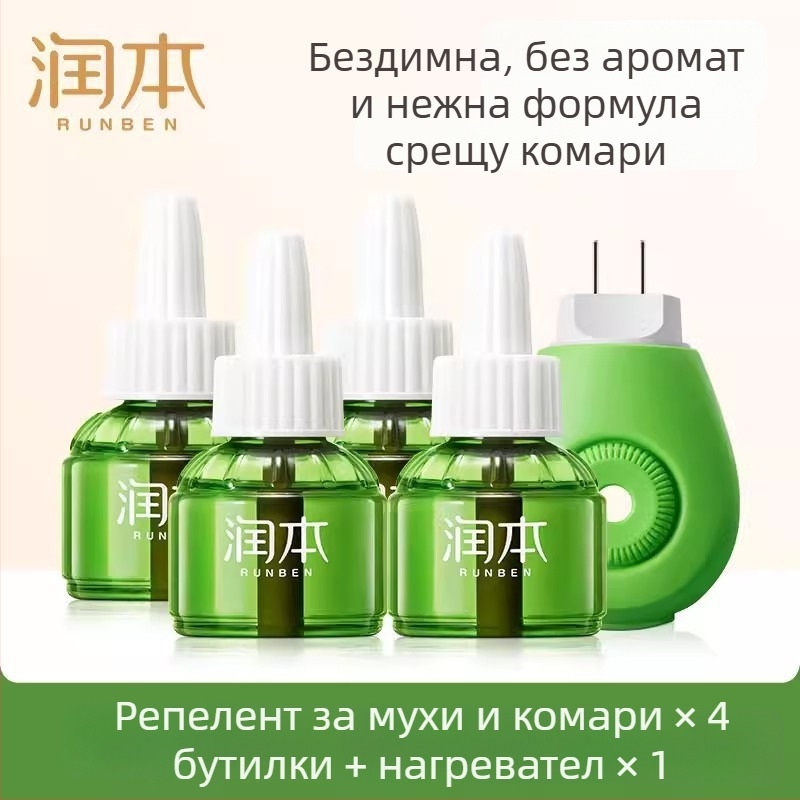 Runben електрическа течност за отблъскване на комари, без аромат, 45 ml, за деца 1–3 години