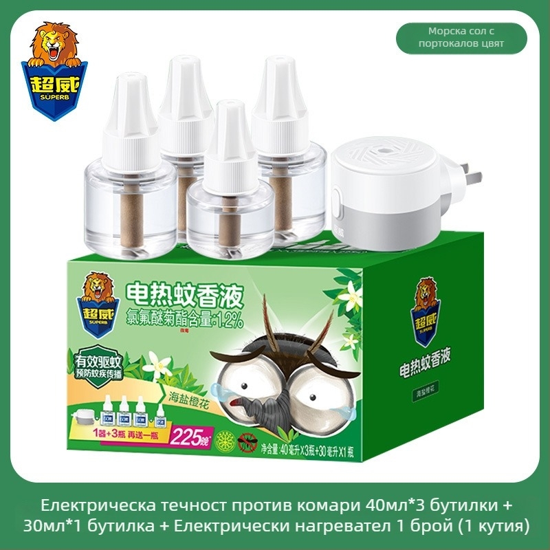 Електрически разтвор за отблъскване на комари – Mugwort аромат, лека формула, една бутилка, 24 броя в кутия, регистрационен номер за пестициди Wp20120071.