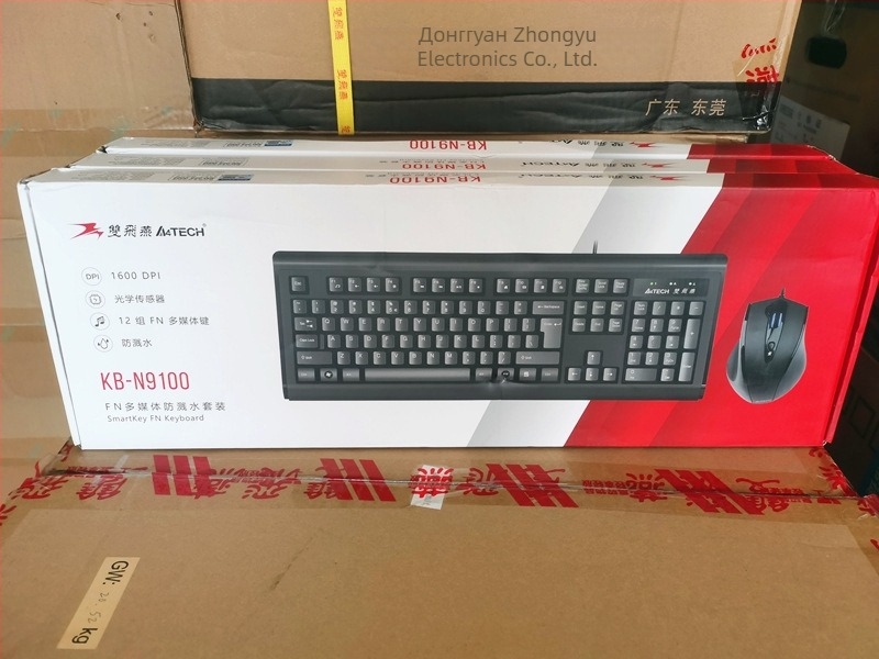 Комплект клавиатура и мишка USB, оптичен 1000 DPI, кабелно/безжично, за ноутбук, домашна употреба, офис, гейминг