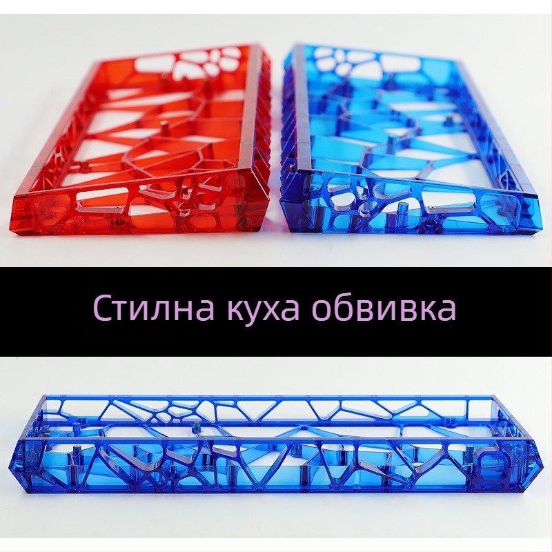 Jiadalong прозрачен корпус за клавиатура с екологичен PCB лайнер за механични клавиатури